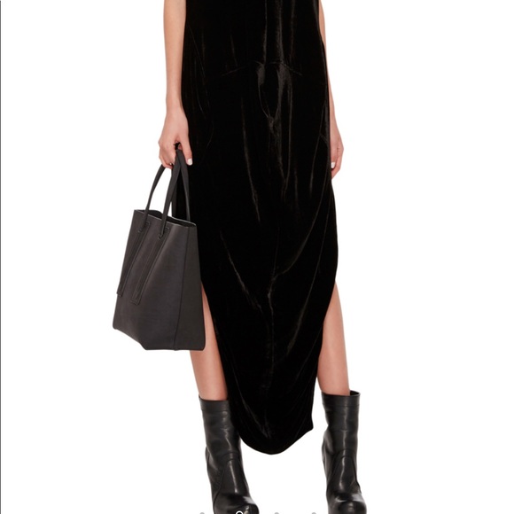 Rick Owens long green emerald velvet gown dress - Picture 5 of 6